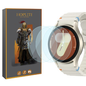 محافظ صفحه نمایش شیشه‌ای هاپلایت مدل Glass-HL مناسب برای ساعت هوشمند سامسونگ Galaxy Watch 7 44mm بسته سه عددی