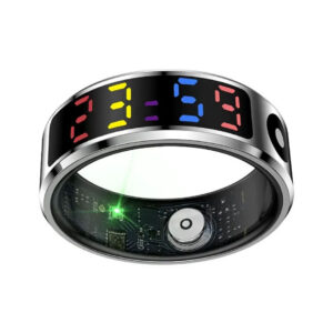 حلقه هوشمند اسمارت رینگ مدل صفحه رنگی R12 رنگ مشکی