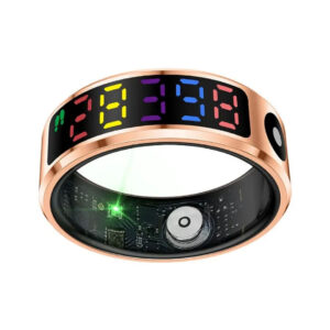 حلقه هوشمند اسمارت رینگ مدل صفحه رنگی R12 رنگ نقره ای